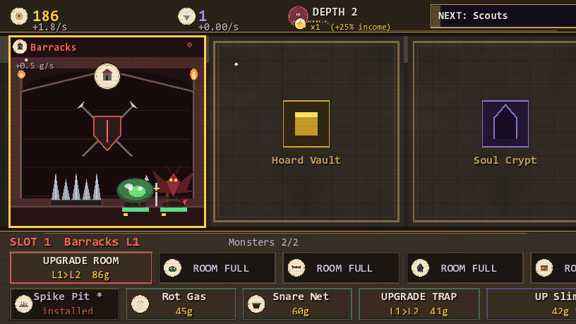 Actual Bottom Baron Depth 2 gameplay in a different dungeon setting